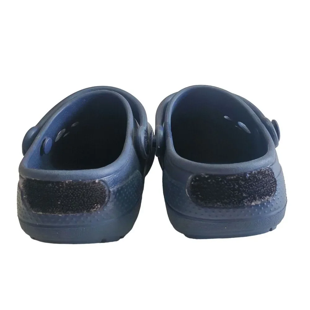 Crocs Classic Clogs Child Toddlers 10-11 Navy Blue Slip On Beach Pool Play
